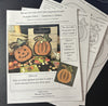 2024 Pumpkin Patch Woolie Cut Out Printed Pattern ONLY