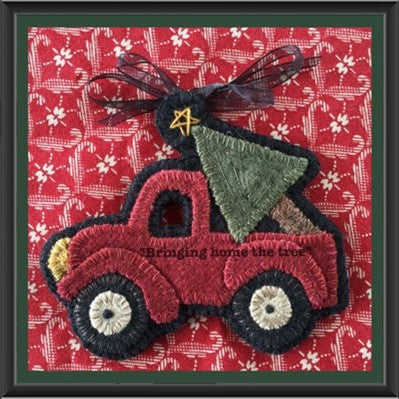 Bringing Home the Tree  Single  Ornament Kit with pattern